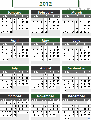 2012-calendar-green-gray